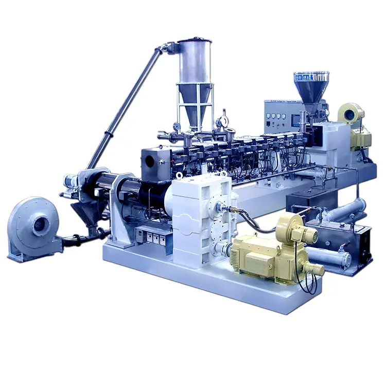 High Efficiency Compounding   Masterbatch Extrusion Line Co-rotating Twin Screw Extruder