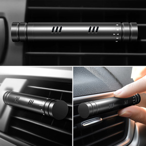 Car Air Freshener <b>Diffuser</b> <b>Stick</b> Metal Lemon Scent For Air Conditioning Vent Decorative Fragrant Odor Eliminating - Product Image 5