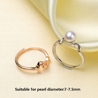 Schmuckzubehör Montage Perle Edelstein Strass Jade Kupfer Überzug Gold metallisch basteln leerer Ringsockel für Schmuckherstellung