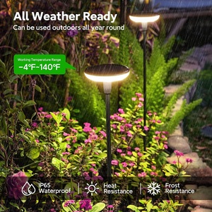 Nueva Lámpara LED Solar para Jardín, Decorativa, Resistente al Agua, con Estaca, para Exteriores, al Mejor Precio 2024 - Product Image 6