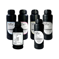 Encre UV dure CMYKWV de haute qualité Reeleyin, couleur vive, en bouteille de 500 ml, encre à base d'huile pour imprimante UV