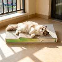 Grande griffoir-lit pour chat moderne et original en forme d'oignon, durable, écologique, en carton ondulé recyclé, adapté aux animaux domestiques