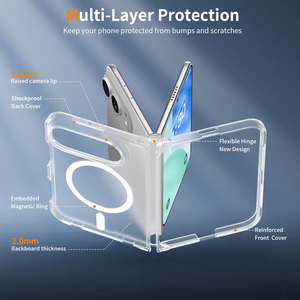 Custodia Ufficiale Pieghevole di Alta Qualità per iPhone 18 Fold, Antiurto, Protettiva, Trasparente con Design ad Anello Magnetico - Product Image 4