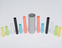 Tube cylindrique en PVC transparent écologique moulé par injection stockage de cigarettes en poly plastique transparent couvercle coupé personnalisé VAST de qualité supérieure