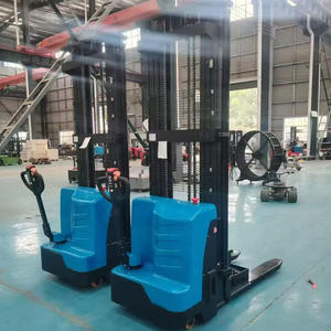 Camionetas de descarga de autocarga portátiles de 2 toneladas, apilador eléctrico semi/completo de 1T 1,5 T, elevador de carretilla elevadora multifuncional ajustable - Product Image 2