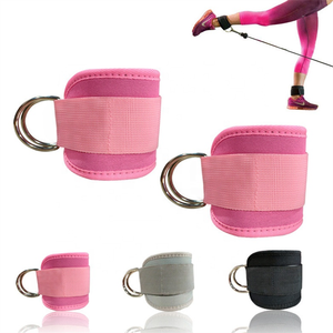 Correa de tobillo totalmente ajustable para ejercicios de glúteos, caderas y abductores en máquinas de cable para gimnasio en casa - Product Image 2