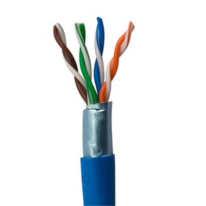 Huisheng Chất lượng cao CAT5 <span class=keywords><strong>CAT5E</strong></span> <span class=keywords><strong>FTP</strong></span> LAN Cáp 24AWG đồng trần al-lá chắn Ethernet Cáp mạng cáp - Product Image 3