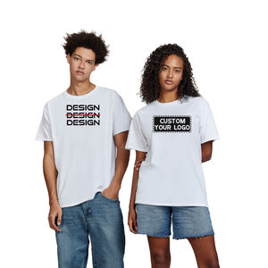 OEM/ODM al por mayor logotipo personalizado 100% algodón camiseta para hombres en blanco Unisex hombres camiseta lisa Impresión logotipo - Product Image 2