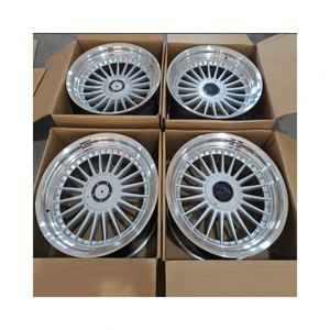 Für BMW Alpin Style E39 E38 E32 E60 E34 E90 E30 F10 Tiefbett-Gussfelgen 5X120 <span class=keywords><strong>16</strong></span> 19 Zoll Alufelgen Silber PKW-Räder - Product Image 1