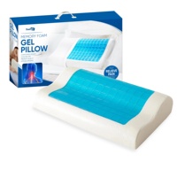 Kingworth Memory Foam Bett Orthopädisches Nackenkissen Visco Cool Memory Foam Kühlkissen mit Gel