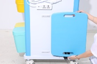 Chariot de rangement mobile à 3 niveaux pour outils dentaires et de beauté, en métal blanc, pour cliniques et salons de beauté