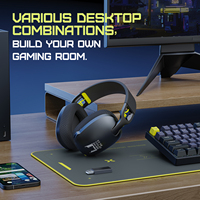 Casque Gaming ONIKUMA 2.4G Avec Écouteurs Électroniques Bluetooth, Casque Gaming Supra-auriculaire