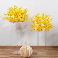 Vente flash - Boule de fleurs d'orchidées faites à la main de 50 cm, centre de table pour mariage, boule de fleurs d'orchidées pour la décoration de table de mariage