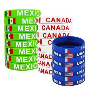 Pulsera de Silicona con Logotipo de Bandera Nacional Personalizada, Colorida, Ligera, Ecológica y Moderna, para Deportes y Promociones, Venta al Por Mayor - Product Image 2