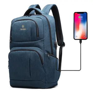 Vsurplus Mochila de negócios para laptop, mochila escolar para lazer e lazer com desconto, mochila de carregamento USB à prova d'água