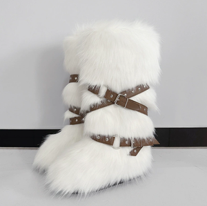 <span class=keywords><strong>Botas</strong></span> de Mujer de Felpa Nuevas para Otoño Invierno 2025, <span class=keywords><strong>Botas</strong></span> Cálidas de Media Pantorrilla con Forro de Gamuza, Estilo Coreano, <span class=keywords><strong>Botas</strong></span> de Nieve para Viajar 2025 - Product Image 1