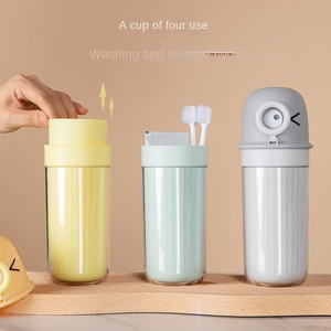 Vaso Infantil EVEFU Big Eye Moe Cuatro en Uno, de Material PP, con Asa y Vaso de Viaje, Hecho en China - Product Image 4