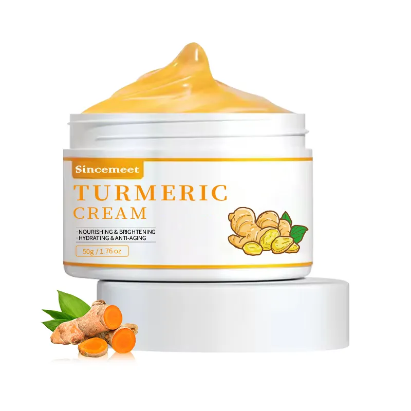 Anti-Aging Dunkelfleckenentferner Aknebehandlung Vitamin C Kurkuma-Creme Gesicht feuchtigkeitsspendende Creme Bio-Haut-Aufhellungscreme