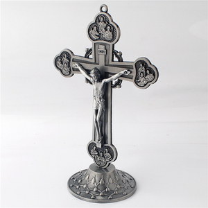 Regalo de ornamento para el hogar y la Oficina, Estatua de la religión católica de pie, Cruz de 12 apóstoles - Product Image 3