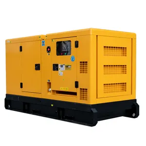 120-208伏3 PH 60hz隔音柜25kva 20kw柴油发电机组，带断路器和维护手册用户