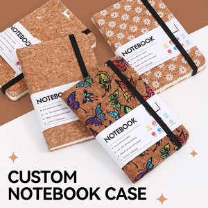 Taccuino Personalizzato Ecologico con Copertina Rigida in Sughero e Lino, Carta Riciclata Sostenibile, Diario con Texture Naturale per Regali Aziendali - Product Image 3