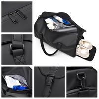Sac à bandoulière pour ordinateur portable, personnalisé, simple, grande capacité, pour voyage en extérieur, avec séparation sec/humide et compartiment à chaussures indépendant