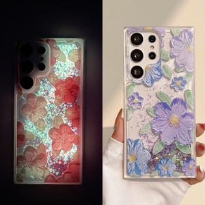 <span class=keywords><strong>Coque</strong></span> de téléphone portable en silicone gel à paillettes liquides antichoc et phosphorescente pour <span class=keywords><strong>Samsung</strong></span> S24 Ultra S25 S26 S23 A16 - Product Image 1