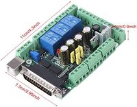 Contrôleur d'adaptateur de carte de dérivation pour pilote de moteur pas à pas Machine de gravure de moulin CNC MACH3V2.1-L
