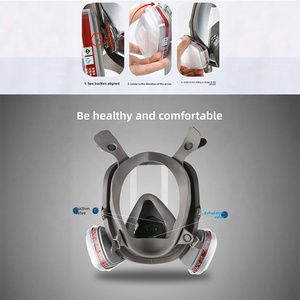 6800 topeng <span class=keywords><strong>gas</strong></span> semprot cat kimia debu formaldehyde penuh wajah topeng pernapasan - Product Image 2
