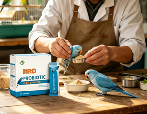 Poudre probiotique pour oiseaux en gros, 30 sachets, pour la santé digestive et le soutien immunitaire, toutes races - Product Image 2
