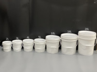 Fournisseur d'usine Contenant en plastique compostable de qualité alimentaire de 20 L avec couvercle jetable étanche pour le stockage du miel et de la crème glacée Prix ​​bas