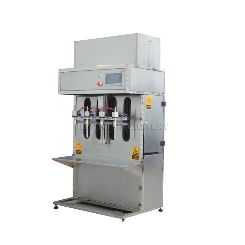Endüstriyel sıvı dolum makinesi şişe/4 kafa sıvı dolum makinesi/yarı otomatik sıvı dolum makinesi flowmetreler ile