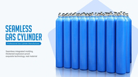 Bouteille d'hélium de 40 litres Recharge d'azote/CO2/Argon/Hydrogène Bouteille de gaz/Réservoir/Bouteille Prix