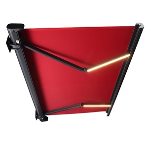 Tenda da Sole Moderna a Cassonetto Motorizzata con LED e Bracci Estensibili a Scomparsa - Product Image 1