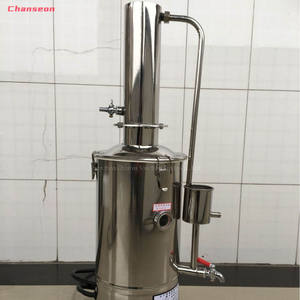 Distillateur d'eau à chauffage électrique Maquillage de l'eau et fonction de chaleur avec thermomètre intégré Machine à eau distillée - Product Image 3