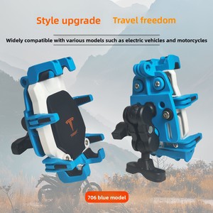 Support de navigation pour téléphone portable 706 Blue Toster pour <span class=keywords><strong>scooter</strong></span>, moto et vélo, accessoire d'absorption des chocs - Product Image 2
