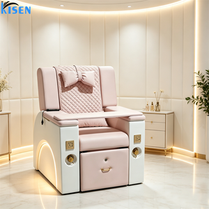 เก้าอี้นวดเท้าไฟฟ้าปรับระดับได้ รุ่น KISEN Modern Beauty Luxury สำหรับร้านเสริมสวย  ไม่มีท่อระบายน้ำ  พร้อมอ่างน้ำวนในตัว - Product Image 4