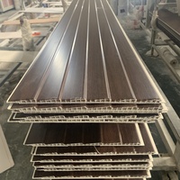 Panneaux muraux en PVC plastique, revêtement mural stratifié pour garage, couleur bois, Ghana, panneaux muraux en PVC plastique