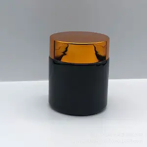 Bán Buôn 30G 50G 60G 100G 120G 150G 250G Mỹ Phẩm <span class=keywords><strong>Container</strong></span> Hổ Phách Mặt Kem Lọ Thủy Tinh Với Màu Đen Hoặc Vàng Vít Top - Product Image 6