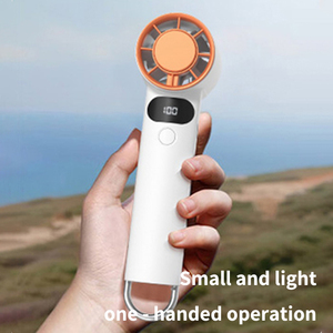 Ventilateur portable USB rechargeable personnalisé avec logo, mini ventilateur turbo, idéal comme cadeau, vente en gros - Product Image 1