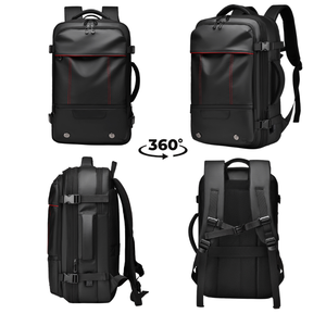 Neuer Anpassbarer Günstiger Langlebiger PU-Mode Wasserdichter Unisex Herren Business Freizeit Großvolumiger Diebstahlsicherer Laptop-Rucksack - Product Image 5