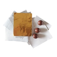 Feuilles de papier d'aluminium rose avec support en feuille d'aluminium pour emballage de chocolat, feuilles souples imprimées pour emballage alimentaire, feuilles dorées pour emballage de bonbons au chocolat
