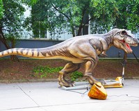T-Rex animatronique électrique réaliste en métal, étanche, pour les expositions scéniques, les écoles, les musées et les centres commerciaux