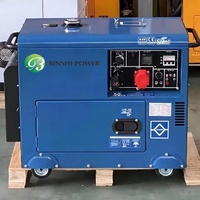 Groupe électrogène diesel super silencieux pour usage domestique, 5 kW, 8 kVA, 10 kVA