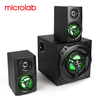 OEM Plastic RGB Subwoofer 2.1 Channel Desktop Speaker 42W with for 5.3 for Computer Gaming and Multimedia Use Microlab T11