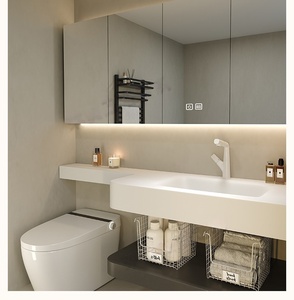 Meuble de salle de bain mural intelligent avec lavabo intégré, moderne, minimaliste et durable - Product Image 3