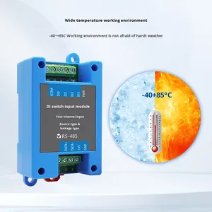Công nghiệp mở rộng mô-đun RS-4DIEX 4DI dữ liệu logger RS485 thông tin liên lạc modbus rtu giao thức cho PLC hệ thống điều khiển tự động hóa - Product Image 2