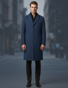 Pull d'hiver pour homme à manches longues, couleur unie, tricot biologique, séchage rapide, respirant, anti-plis, doux - Product Image 3