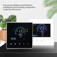 Termostato Inteligente WiFi para Habitación, Control Remoto por Aplicación Tuya, Programación Semanal de 6 Periodos, Panel Táctil, Montaje de 86 mm, Calefacción por Suelo Radiante Eléctrica para Hotel