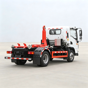 รถบรรทุกติดเครนยกขยะ Dongfeng Huashen F3 แบบ 4x2 พร้อมกระบะยกแบบถอดได้ สำหรับขาย - Product Image 4